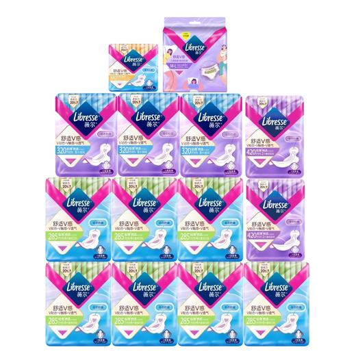 Libresse薇尔舒适V感日夜用组套108片裤型迷你卫生巾 商品图0