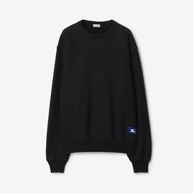 BURBERRY 巴宝莉 男士马术骑士徽标贴花棉质卫衣 黑色 8082093 A1189