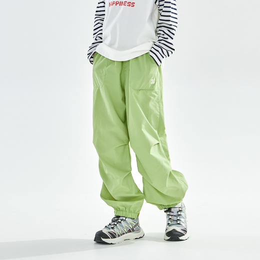 浅灰色预售4.23发 cicochild2026年春季新款亲子中大女童束脚机能裤防泼水运动裤子 商品图3