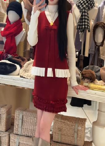 【门店同款】ENJOY冬季“午马”高品针织裙装套装 169250451 商品图1