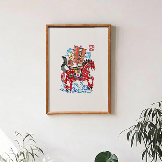 伽罗 JALO 年画-蔚县剪纸《一帆风顺》 商品图1