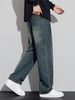 马克华菲美式复古直筒松紧腰牛仔裤 商品缩略图5