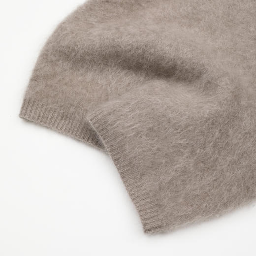 ROMI STUDIO“简约老钱”羊绒羊毛软糯半高领拉毛短袖 RWCWST7194 商品图4