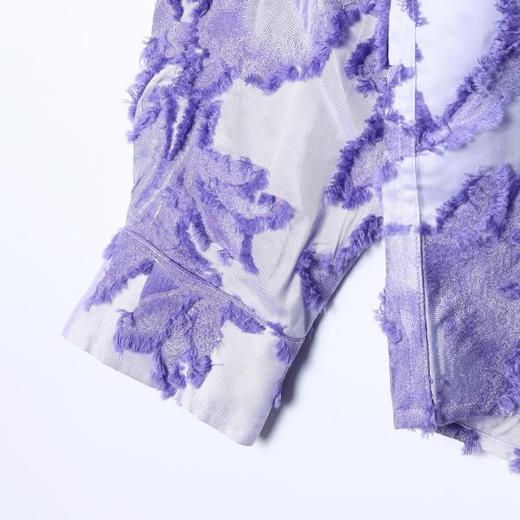 126SDSA男士秋冬新款痞帅男装美式潮牌撞色山茶花廓形长袖衬衫百搭 商品图4
