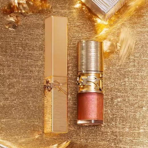 【YSL圣罗兰奢金节日限定礼盒】鎏金质感，大牌体验，氛围感唇妆轻松拿捏！ 商品图3