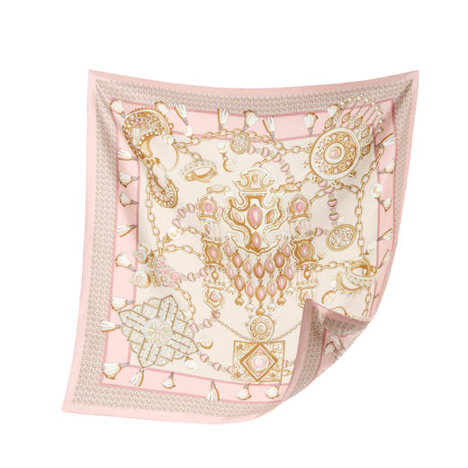 万事利双面印花大方巾-华璎珞彩 商品图4