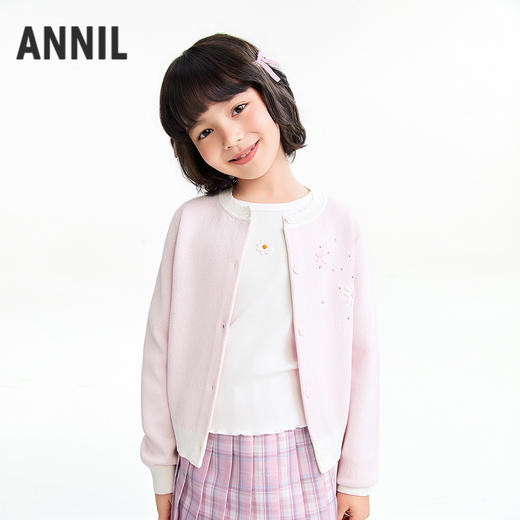 【实体店同款】女童针织开衫春季新款安奈儿童装AG614046 商品图2