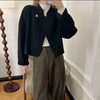 轻奢极简风圆领一粒扣短款羊绒羊毛外套（禁止水洗） 商品缩略图3