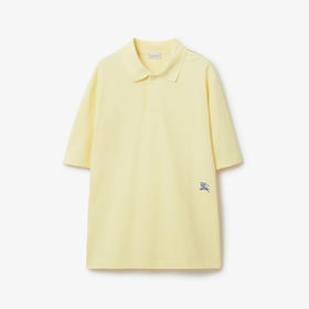 【二】BURBERRY 巴宝莉 男士马术骑士刺绣徽标棉质短袖 Polo 衫 黄色 8083602 B8639