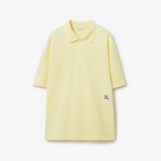 【一】BURBERRY 巴宝莉 男士马术骑士刺绣徽标棉质短袖 Polo 衫 黄色 8083602 B8639 商品图0