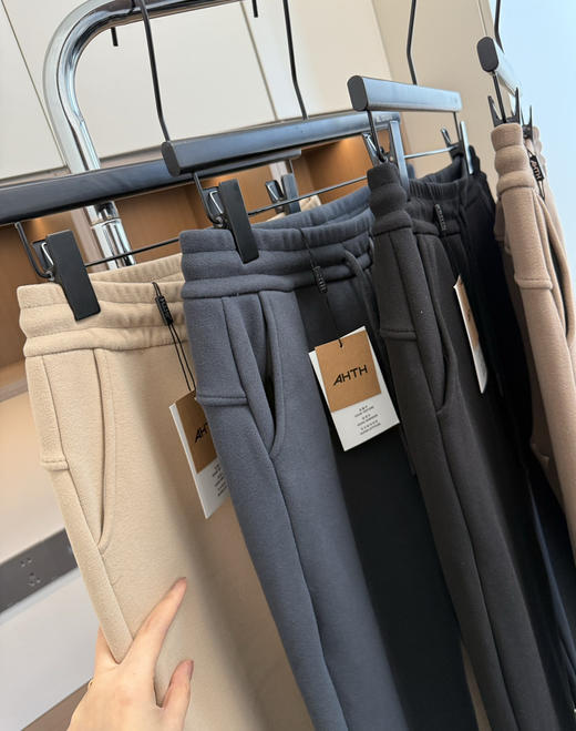 ahth七级情侣防风裤加绒裤运动裤 商品图1