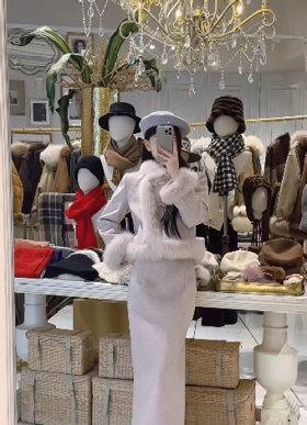 【门店同款】ENJOY冬季“烟火漫春”暮色鸢尾中式套装 169252916