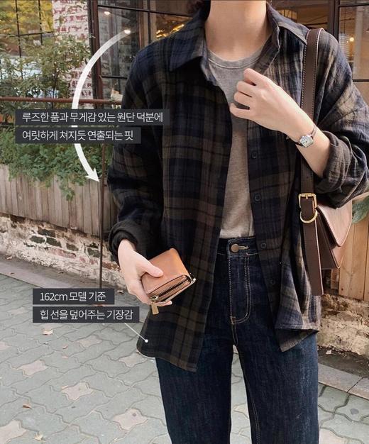 遮肉版型又好的复古格子衬衫！ 商品图6