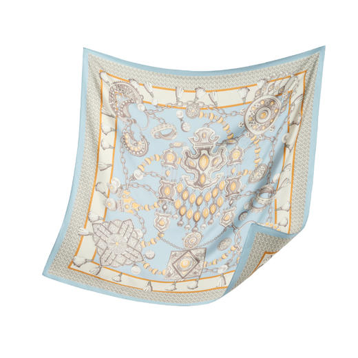 万事利双面印花大方巾-华璎珞彩 商品图5