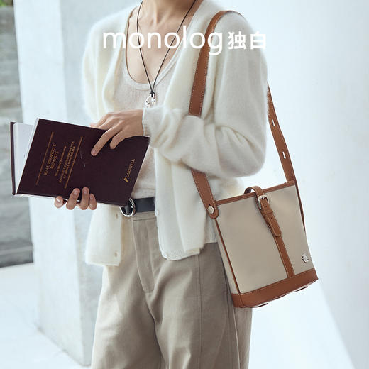 独白X卡拉羊 Hobo包超轻随性通勤百搭时尚单肩包D4049 商品图4