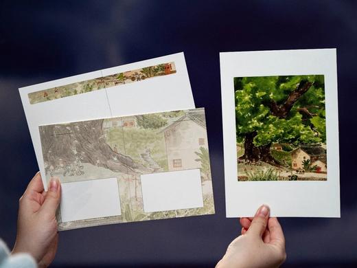 《汪曾祺·我与人间闲话片刻》(珍藏版全3册)，赠1： 2026年月历1套，赠2： 3张原版插画书签，赠3： 《桃花源记》小画1张和可涂画小卡2张， 商品图9