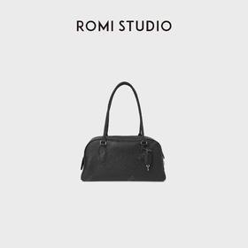 ROMISTUDIO 首饰袋 荔枝纹头层牛皮手提单肩保龄球包 RWCLP37184