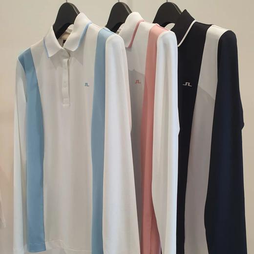 JL秋冬新款韩版女士拼色长袖上衣来了！🇰🇷出口高品质❗️拼接的长袖polo衫，简约时尚的感觉直接拿捏啦，休闲随意的很好看，弹力修身版型真的好舒服，下半身随便一搭就轻松拥有元气运动美少女感啦！ 商品图2