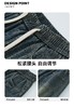 马克华菲美式复古直筒松紧腰牛仔裤 商品缩略图8