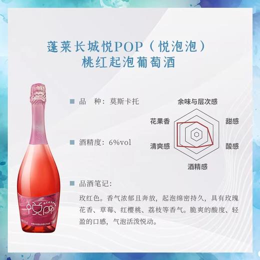 长城悦泡泡桃红葡萄酒750ml*1瓶（裸瓶） 商品图5