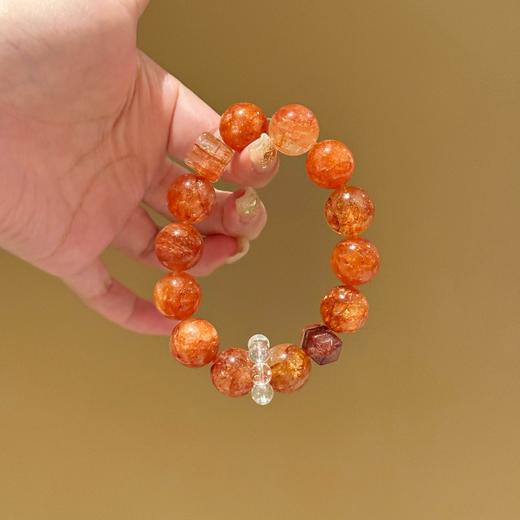 ARSIS｜晶石系列 鸿运纳财·红胶花串珠手链 商品图0