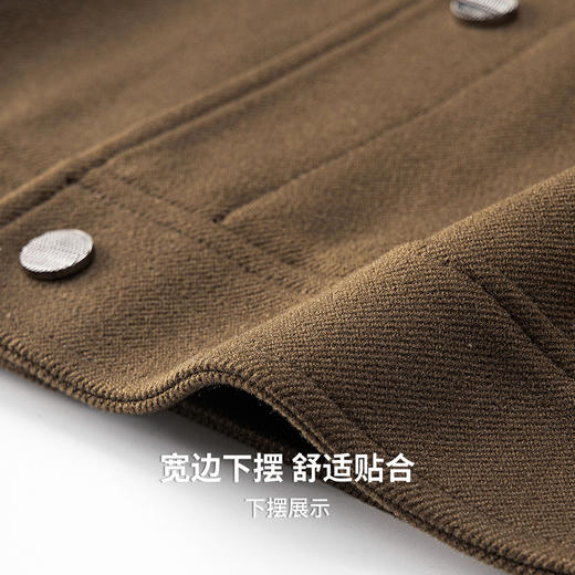 【白鸭绒&含绵羊毛】圣得西26年春季男士新款羽绒服翻领时尚外套 商品图10