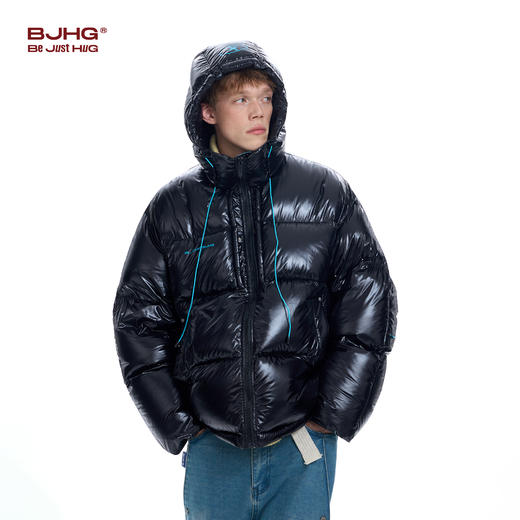 BJHG不计后果可拆卸白鹅绒长款羽绒服男冬季潮牌宽松加厚情侣外套 商品图3