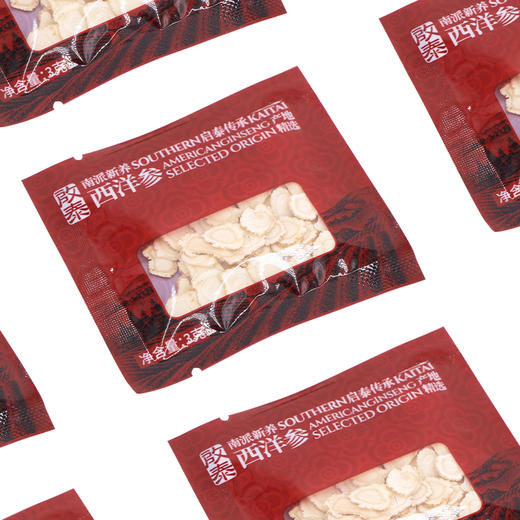 启泰西洋参礼盒 独立包装西洋参原枝营养品高端礼品参泡水人参片袋装3g×30袋/盒 商品图4