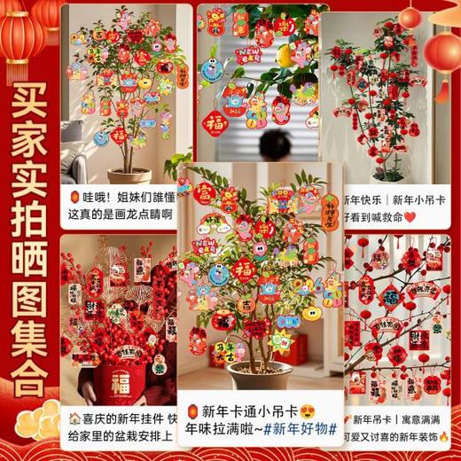 新年装饰品马年2026吊饰小挂饰福字春节过年客厅绿植挂件氛围布置 商品图3