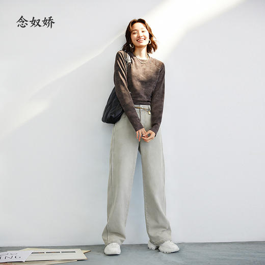 【商场同款】CNA5967 “ 潮针织 “收腰显瘦版型好穿百搭 面料细腻软绵亲肤自在 晕染花纹摩登好看 商品图7