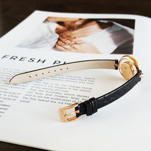 【95新】CHOPARD 萧邦203957-5208石英机芯活动钻26MM（女款）HAPPY DIAMONDS系列18K玫瑰金；镶嵌原厂钻石表圈 251225NJS24 商品图5