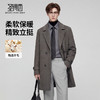 【含羊毛】圣得西2025年冬季大衣商务绅士光泽顺垂双排扣男士外套 商品缩略图1