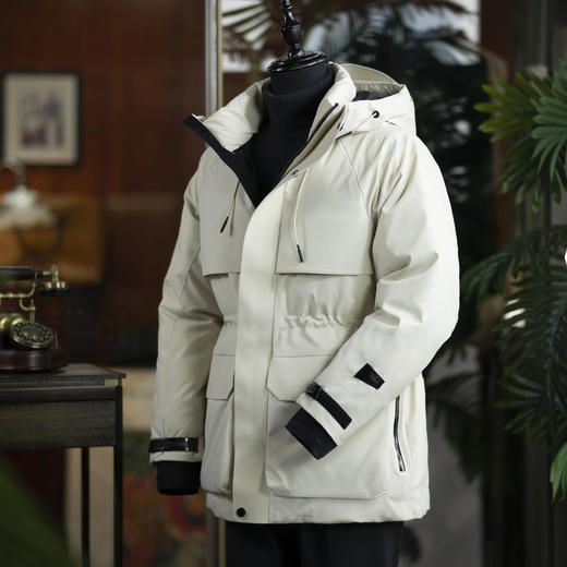 城市猎装：NEP男女同款防风防水防污三防高级户外羽绒服 商品图1