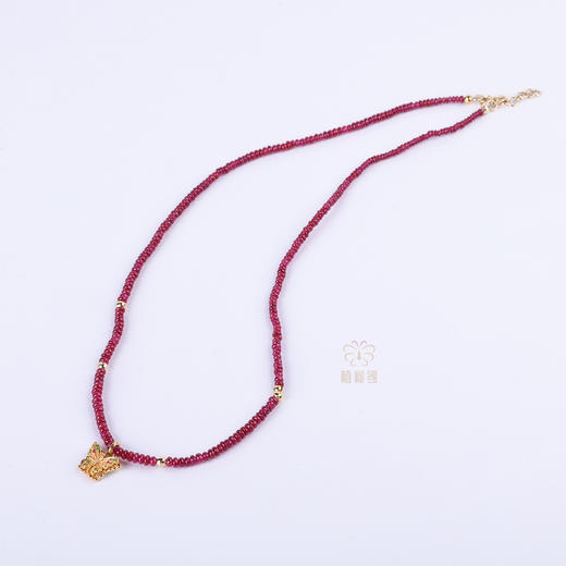 【福叠】红宝石彩蝶K金链   XL12512006 商品图1