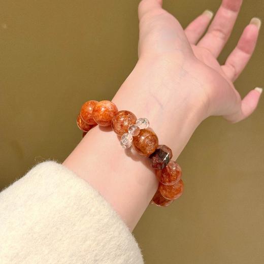 ARSIS｜晶石系列 鸿运纳财·红胶花串珠手链 商品图4