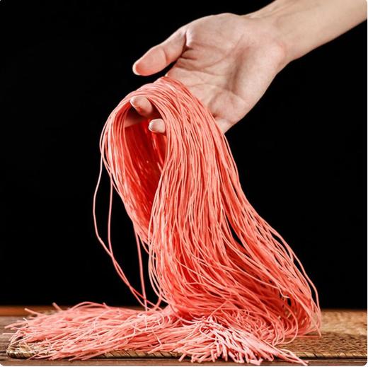 朱丹溪红曲空心挂面 400g*4 手作面条 营养生活的理想主食 健身好搭档 空心快熟 商品图1