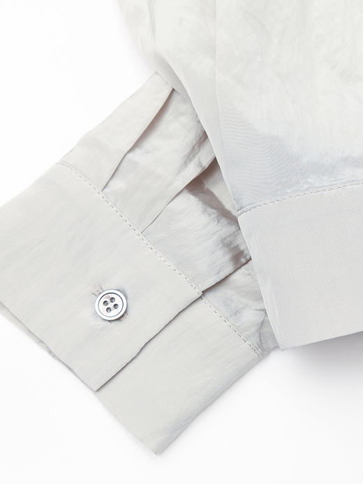 垂坠感天丝防晒衬衫女 薄雾粉宽松显瘦长袖衬衣春夏季新款 商品图4