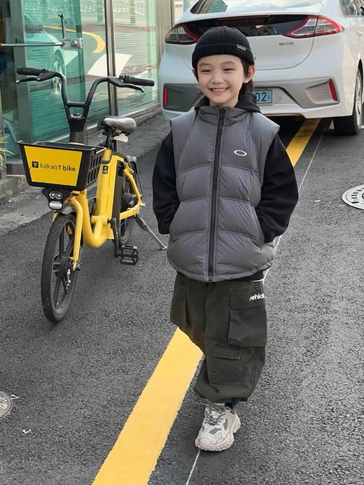 儿童小O经典色系棉马甲亲子潮流坎肩时尚外搭中大童立领100-170cm 商品图1