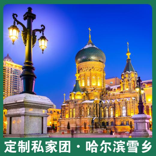 定制私家团•哈尔滨雪乡丨漫游中国雪乡×冰雪大世界×东北虎林园×冰雪十里画廊，体验马拉爬犁、东北二人转等，一站式解锁北国冬天！ 商品图0
