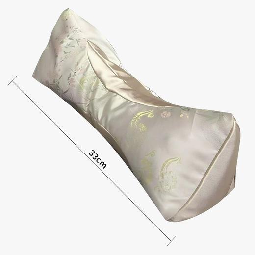 绸缎提花面料护颈草本枕 九种草本组成女贞子/山苍子/决明子等 黄金曲线贴合颈部 中式草本枕头【两个颜色随机发】 商品图5