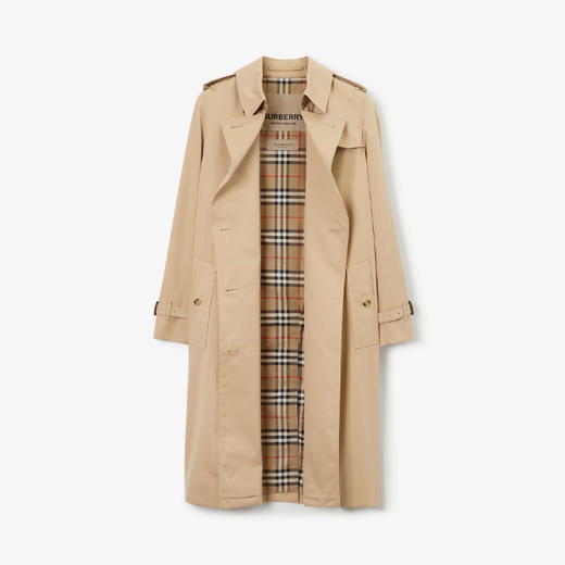 BURBERRY 巴宝莉 女士肯辛顿版型 – 长款 Heritage Trench 束腰风衣 米色 8079414 A1366 商品图1