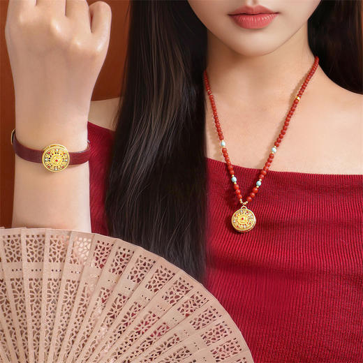 【新品首发】灵转八宝 黄金足金手链 成熟女性一款两带【按克计价黄金2】MEMORA诗普琳GB322001 商品图3