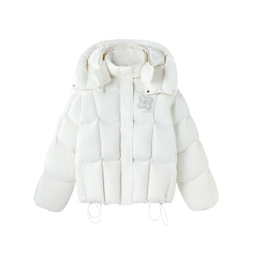 BJHG不计后果贴贴短款羽绒服女冬季90绒双层防风连帽泡芙羽绒外套 商品图3