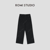 ROMI STUDIO“抓绒牛仔”小太阳底抓绒弹力直筒黑牛仔裤RW24AX80728【现货】 商品缩略图0