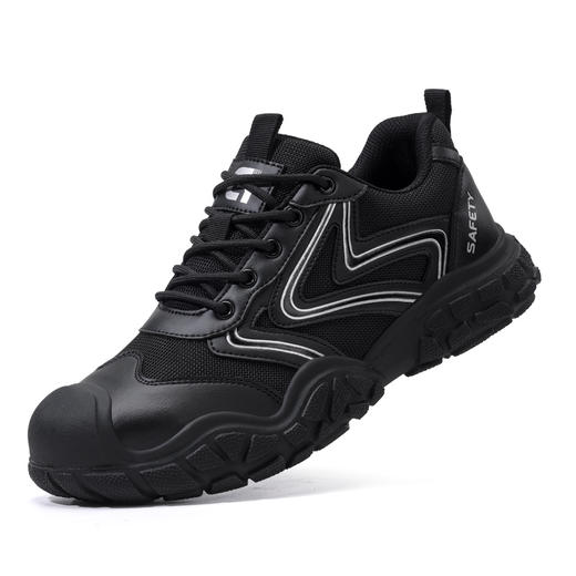 2026年新款安全鞋防砸防刺耐磨橡胶底4.0凯夫拉低帮经典黑色百搭 商品图5