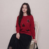 奢姿大码女装2026春季时尚蝴蝶结装饰毛衣胖妹妹气质休闲圆领上衣9861669983 商品缩略图2