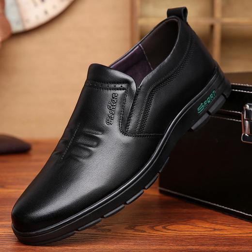 2025春秋皮鞋男真皮耐磨软面休闲鞋子软底头层牛皮百搭男鞋透气 商品图0