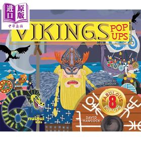 【中商原版】立体书 维京人 Vikings Pop-ups 英文原版 儿童立体绘本故事书 进口童书 精装 八个精彩的3D场景 古代历史读物
