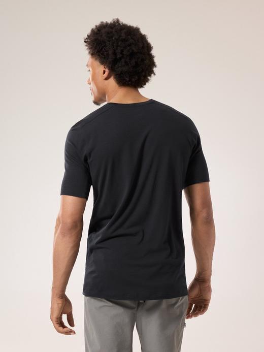 鸟 羊毛混纺男士圆领短袖T恤 Z-15811 商品图2