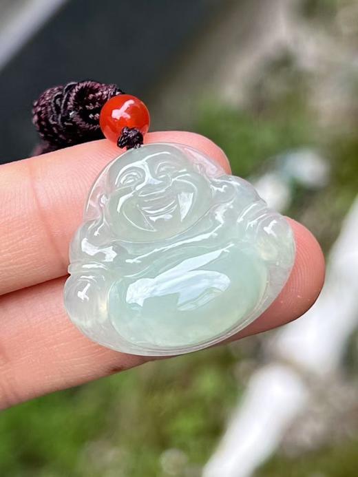 【直播大场福利】冰种晴水翡翠佛公 翡翠吊坠 福气安康 笑口常开 含证书 商品图5